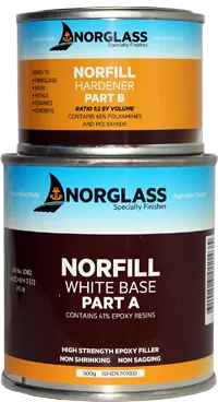 1143 NORFILL WHITE EPOXY FILLER 500g - AVAILABLE IN STORE ONLY