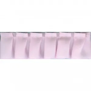 1" Pink Ruffled Box Pleated Ribbon Trim by the Yard