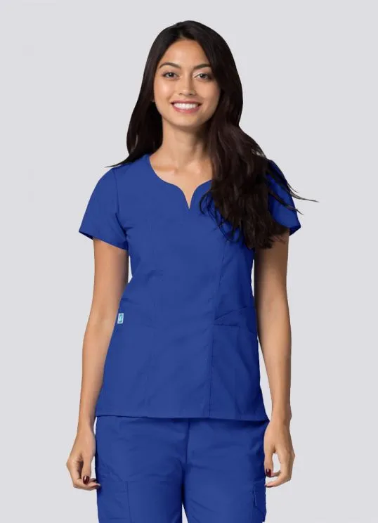 2632 Curved Pocket Glamour Top