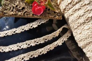 3/8" COTTON CLUNY CROCHET LACE TRIM