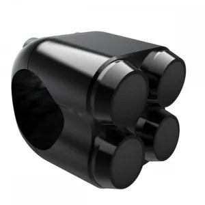 4 Button Switch 7/8" Black