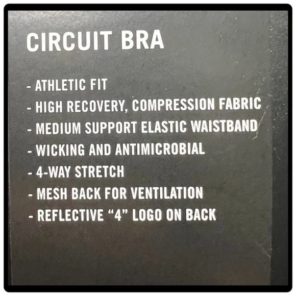 #480 FOURLAPS Circuit Sports Bra- primary color Black