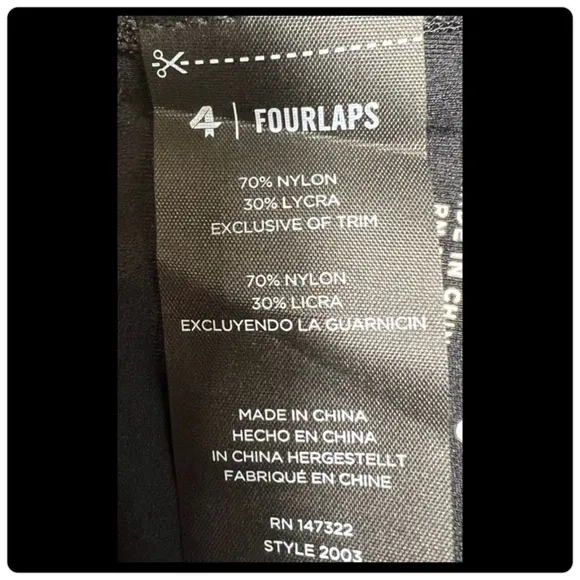 #480 FOURLAPS Circuit Sports Bra- primary color Black