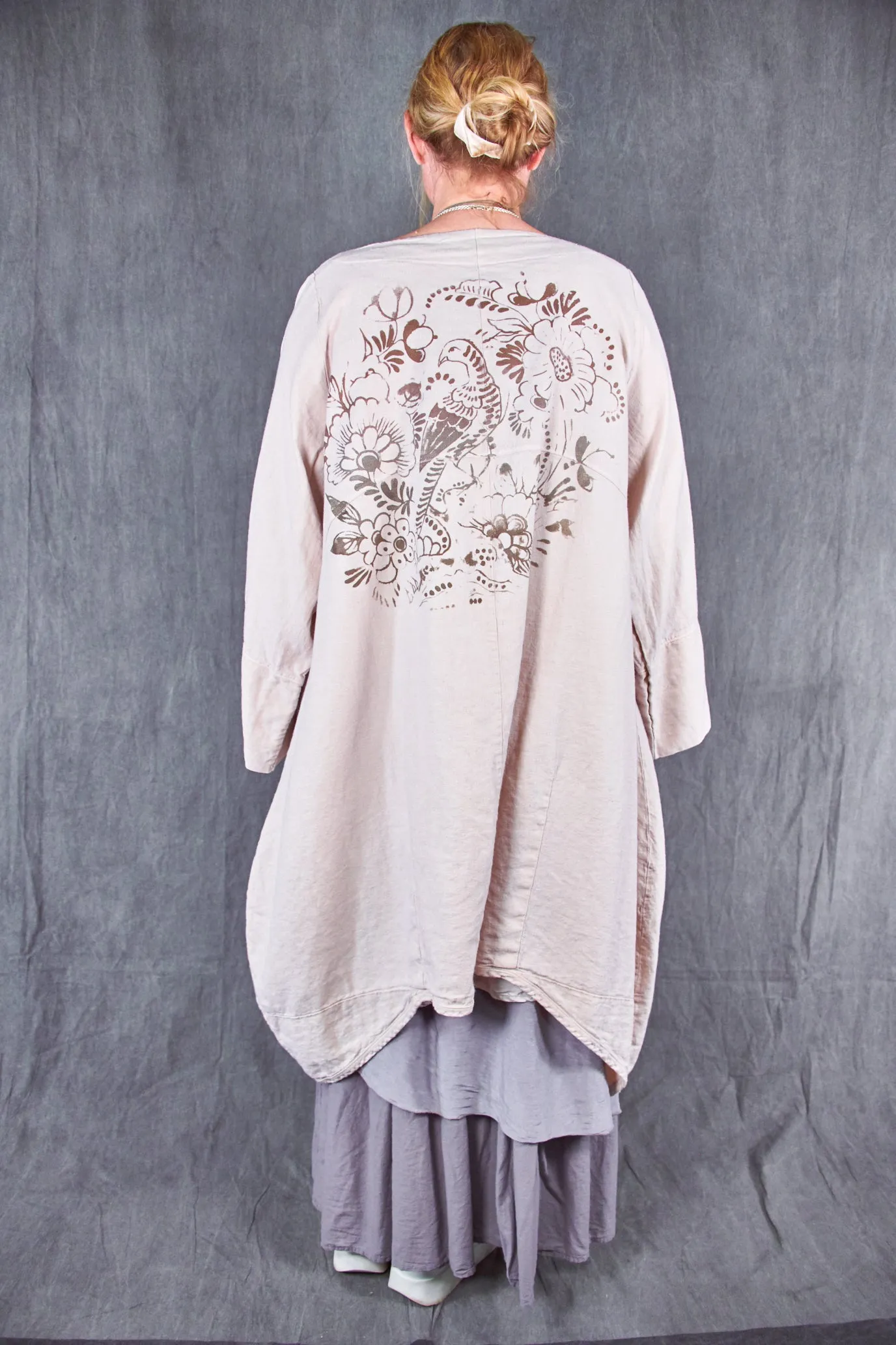 5288 Heavy Linen/Viscose Jacket-Rosewater-P