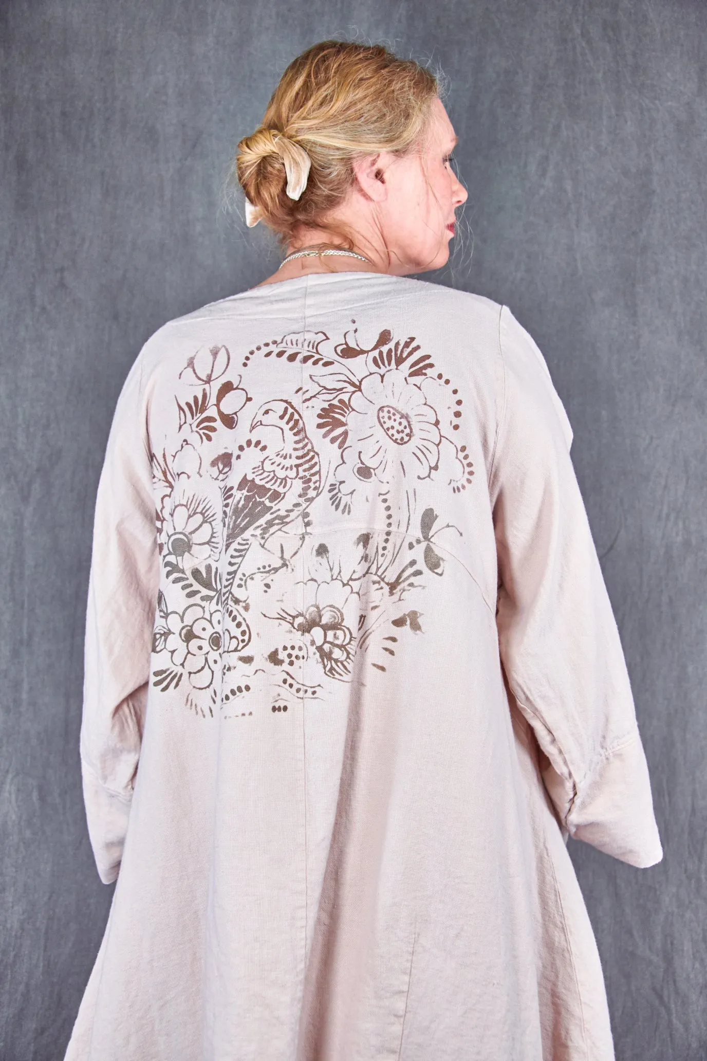 5288 Heavy Linen/Viscose Jacket-Rosewater-P