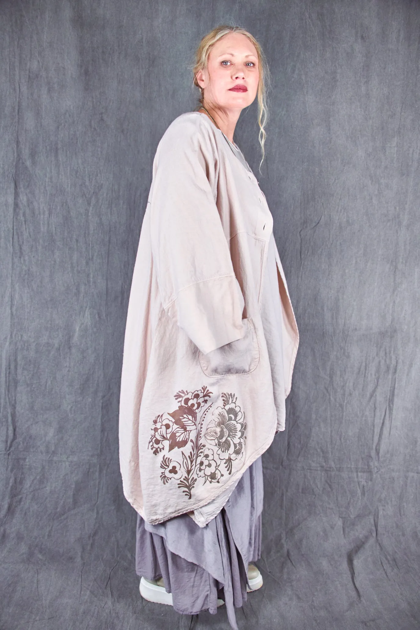5288 Heavy Linen/Viscose Jacket-Rosewater-P
