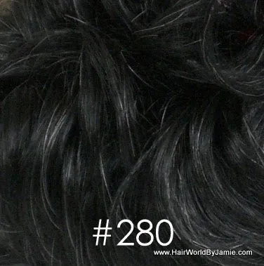 8" Long Wavy 100% Human Hairpiece Undetectable Clip-In Bangs Filler Seamless Topper Volumizer