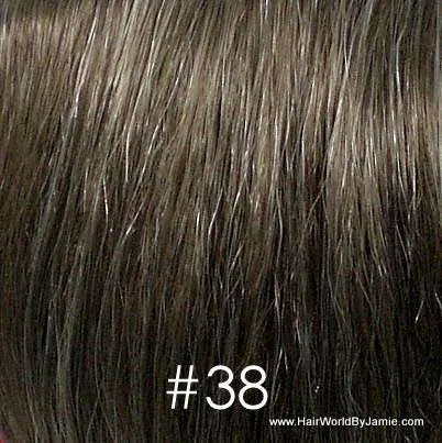 8" Long Wavy 100% Human Hairpiece Undetectable Clip-In Bangs Filler Seamless Topper Volumizer