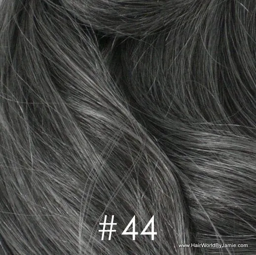 8" Long Wavy 100% Human Hairpiece Undetectable Clip-In Bangs Filler Seamless Topper Volumizer
