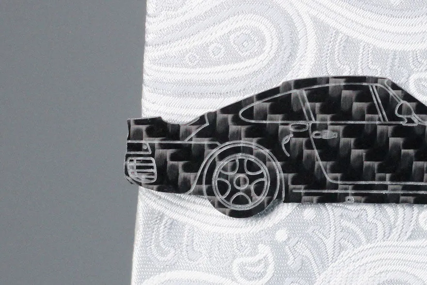 959 - Carbon fiber tie clip