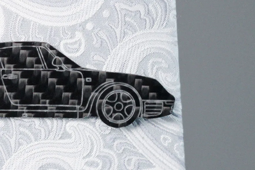 959 - Carbon fiber tie clip