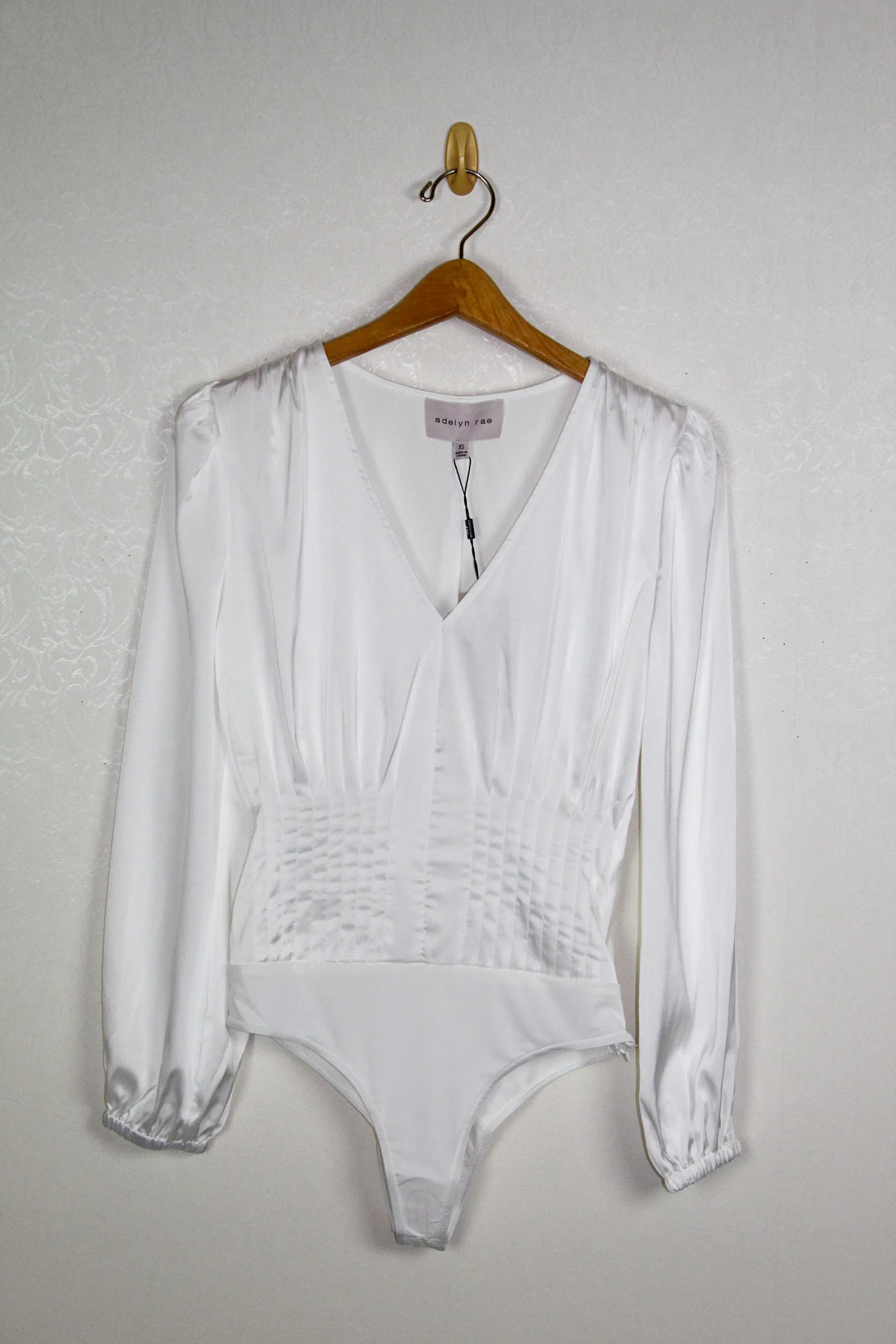 Adelyn Rae Johanna Pintucked Bodysuit
