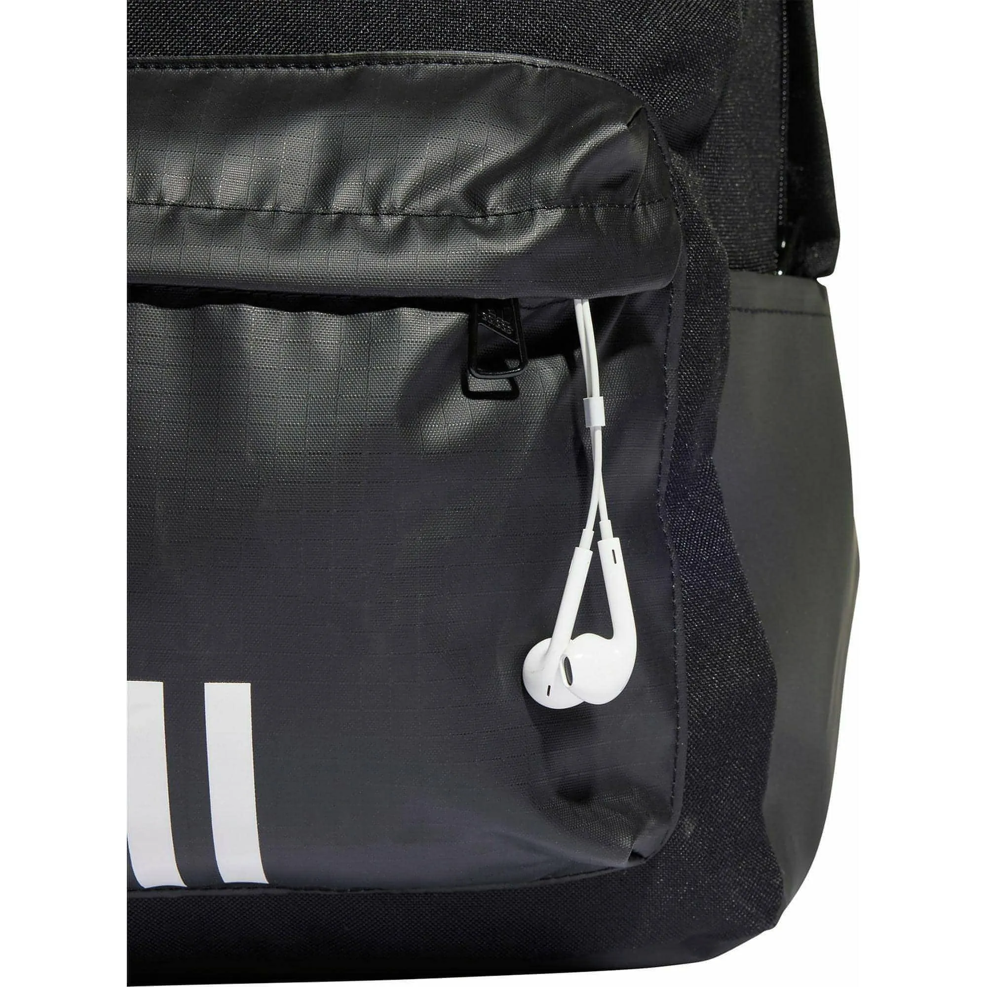 adidas Classic 3 Stripe Sport Backpack - Black