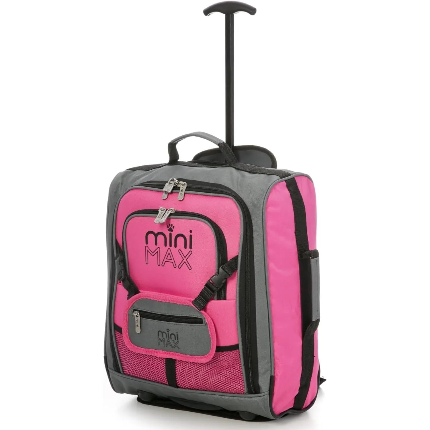 Aerolite MiniMAX (45x36x20cm) Easyjet Maximum Cabin Luggage Under Seat Carry On Suitcase with Backpack and Pouch, 2 Year Warranty