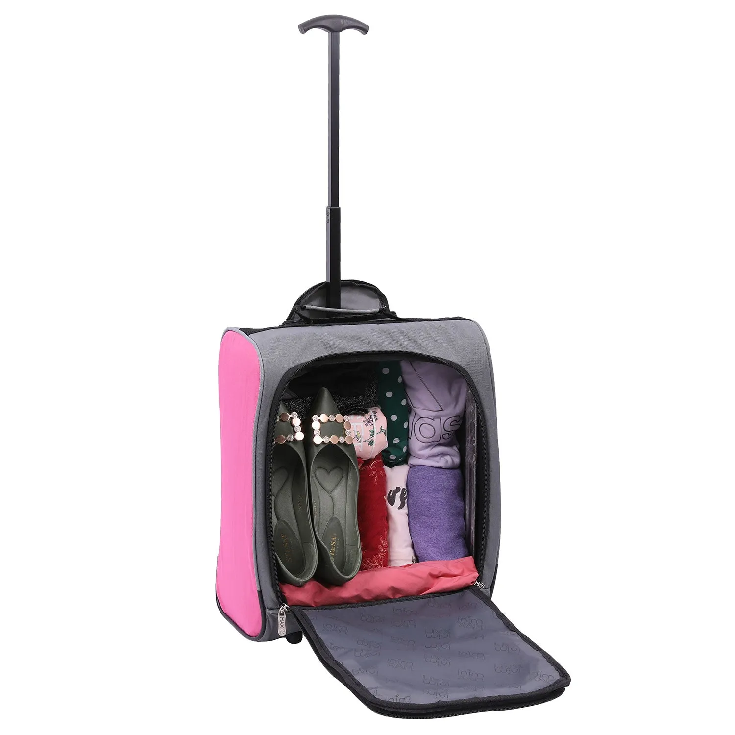 Aerolite MiniMAX (45x36x20cm) Easyjet Maximum Cabin Luggage Under Seat Carry On Suitcase with Backpack and Pouch, 2 Year Warranty