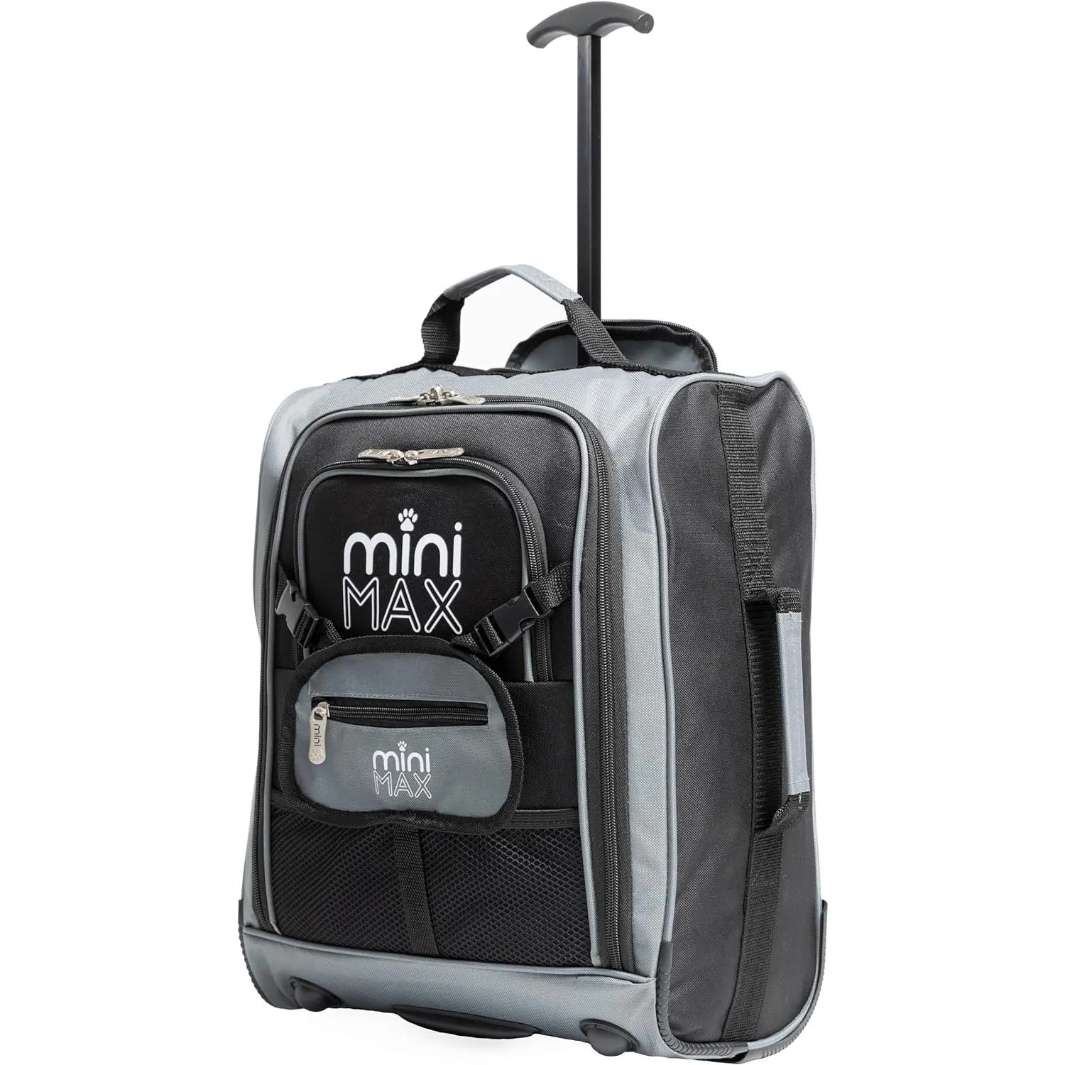 Aerolite MiniMAX (45x36x20cm) Easyjet Maximum Cabin Luggage Under Seat Carry On Suitcase with Backpack and Pouch, 2 Year Warranty