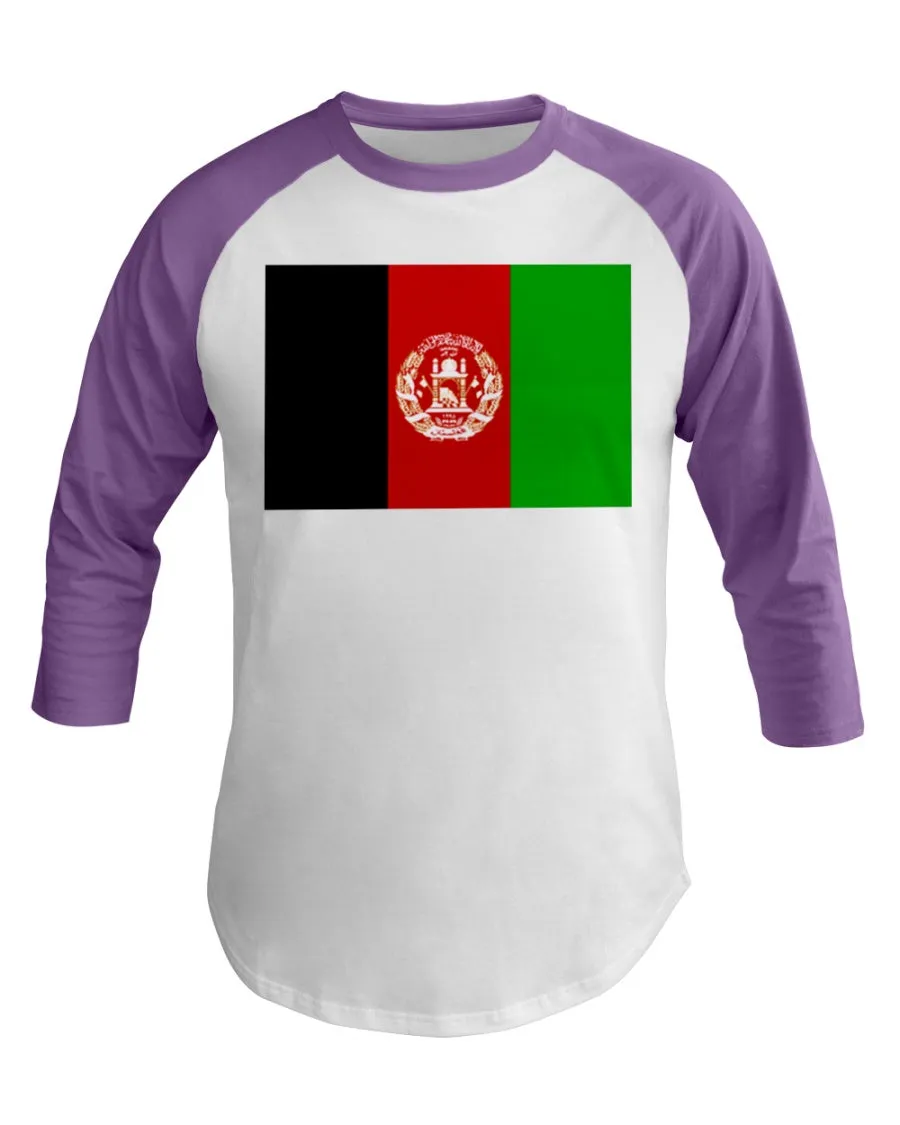 Afghanistan Flag  3/4 Sleeve Raglan Shirt