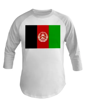 Afghanistan Flag  3/4 Sleeve Raglan Shirt