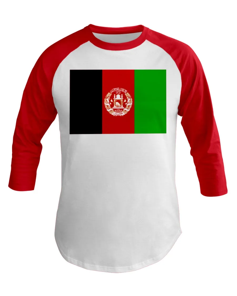 Afghanistan Flag  3/4 Sleeve Raglan Shirt