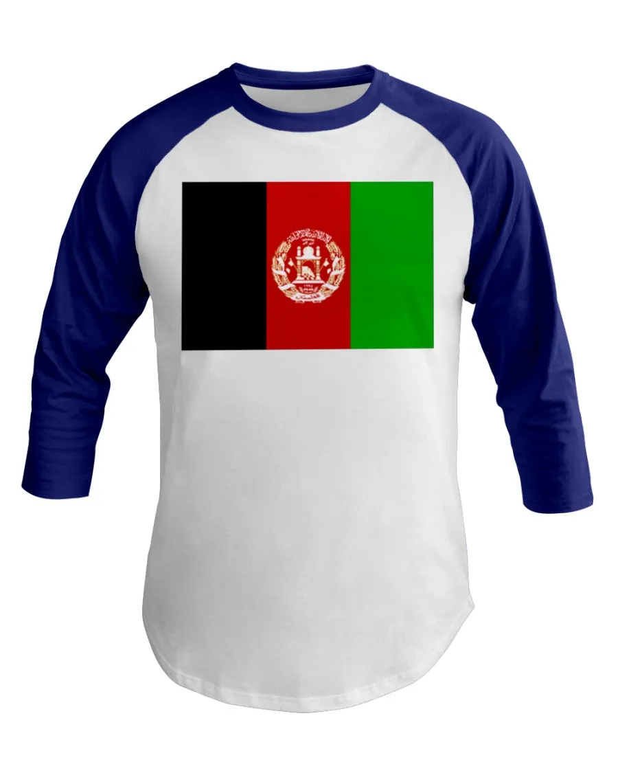 Afghanistan Flag  3/4 Sleeve Raglan Shirt