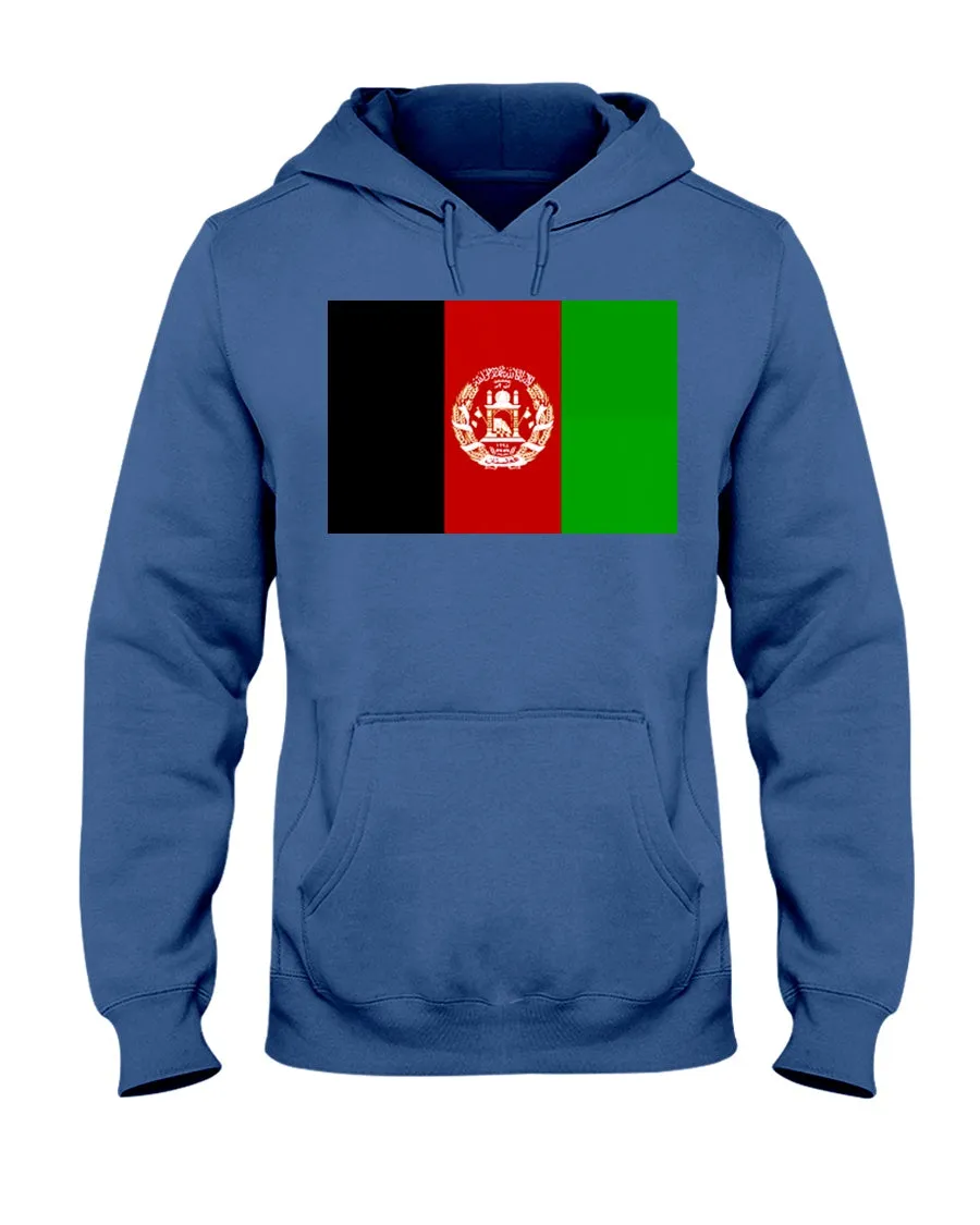 Afghanistan Flag Jerzees Cotton Blend Hoodie