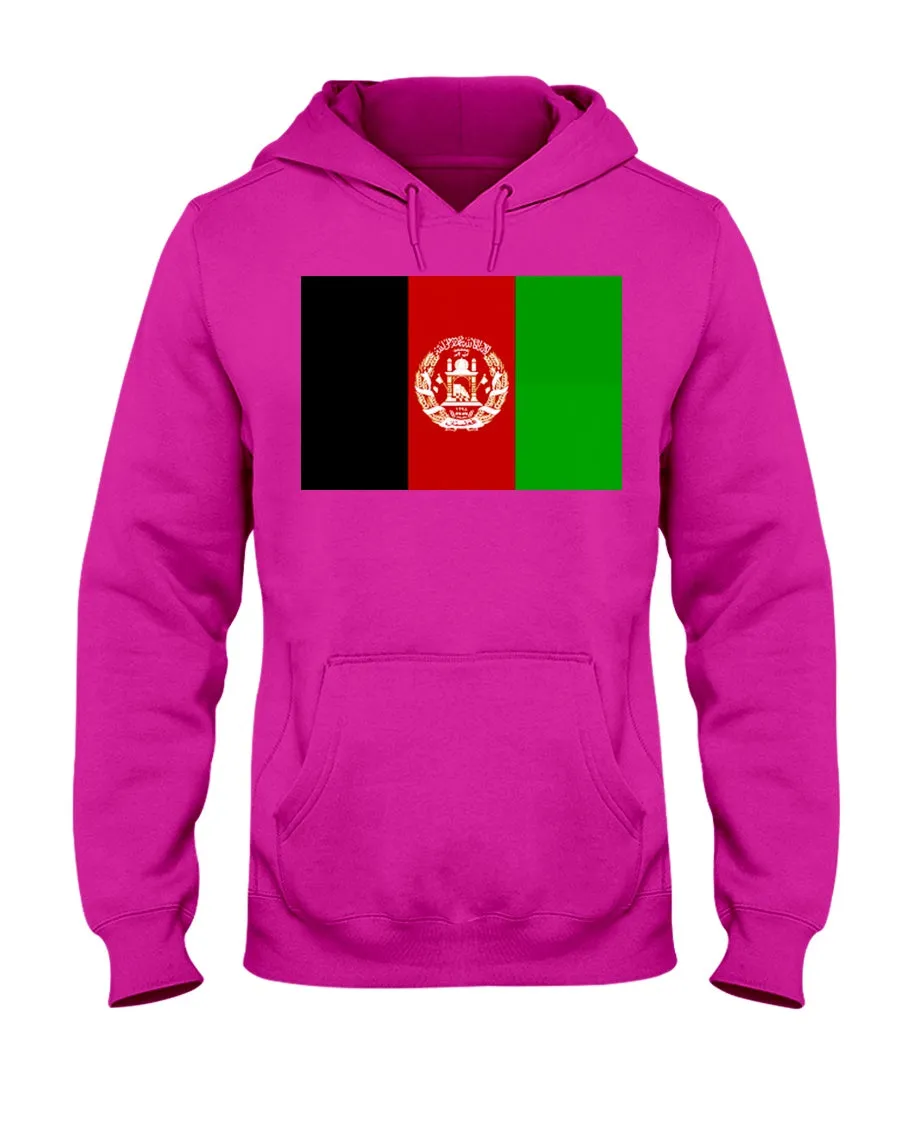 Afghanistan Flag Jerzees Cotton Blend Hoodie
