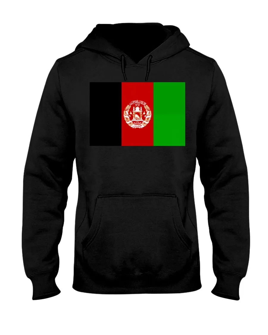 Afghanistan Flag Jerzees Cotton Blend Hoodie