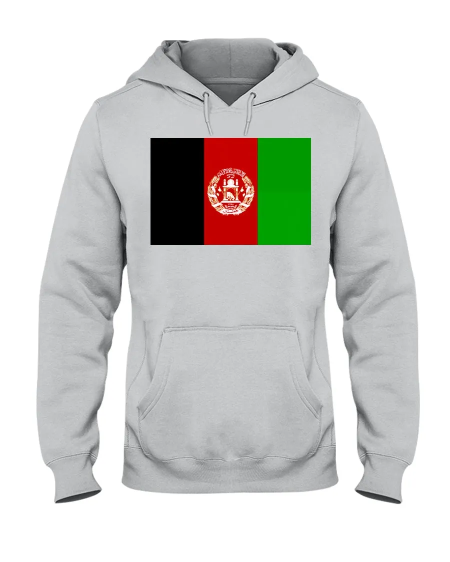 Afghanistan Flag Jerzees Cotton Blend Hoodie