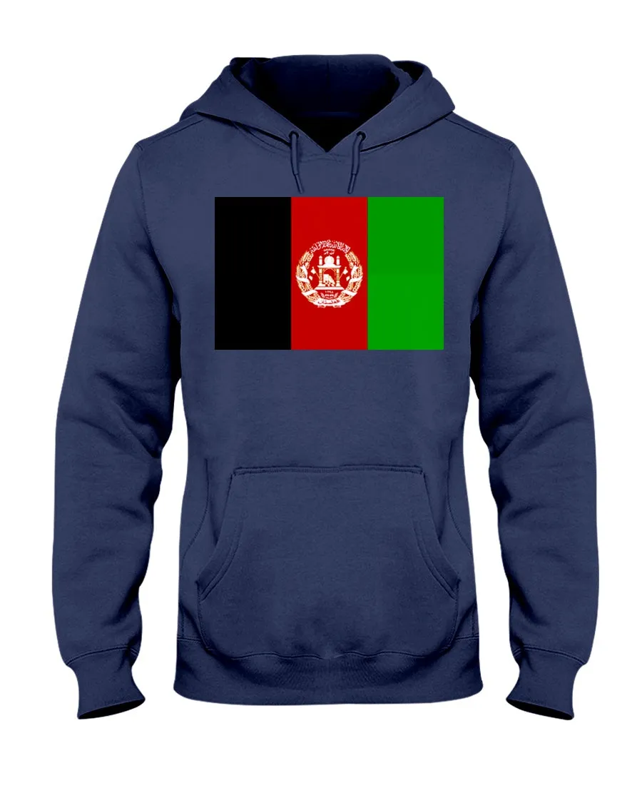 Afghanistan Flag Jerzees Cotton Blend Hoodie