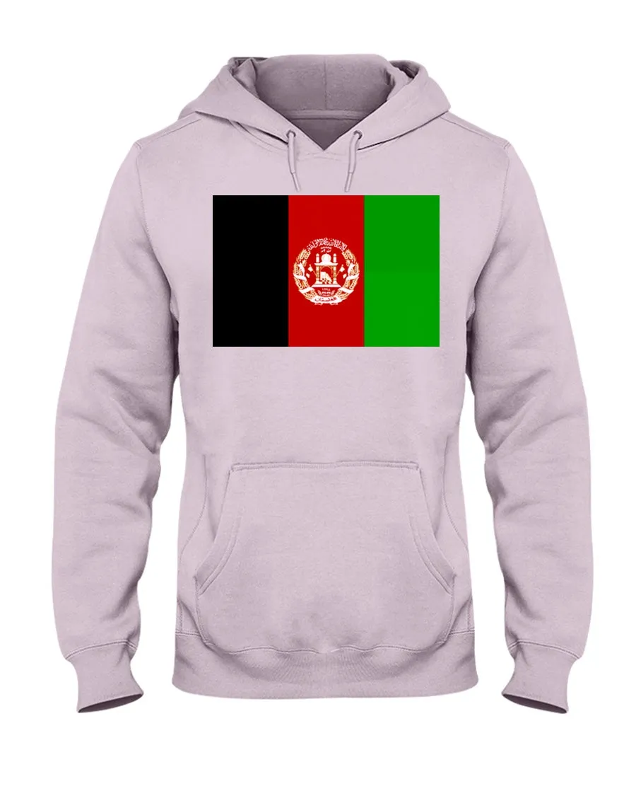 Afghanistan Flag Jerzees Cotton Blend Hoodie