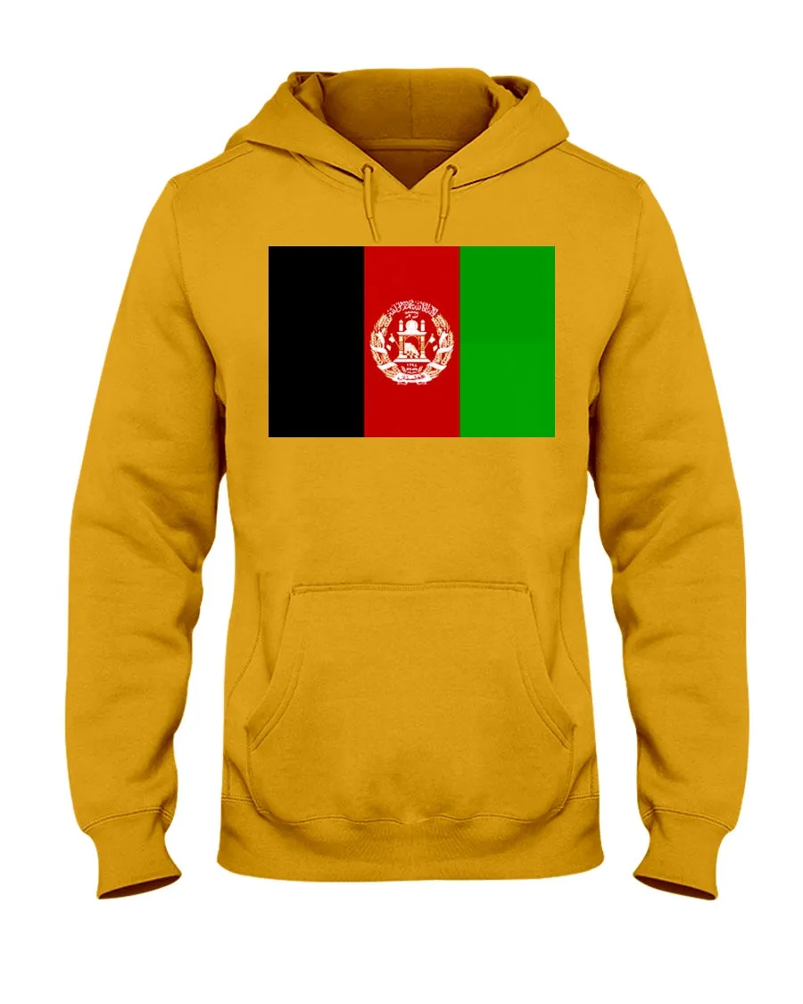 Afghanistan Flag Jerzees Cotton Blend Hoodie