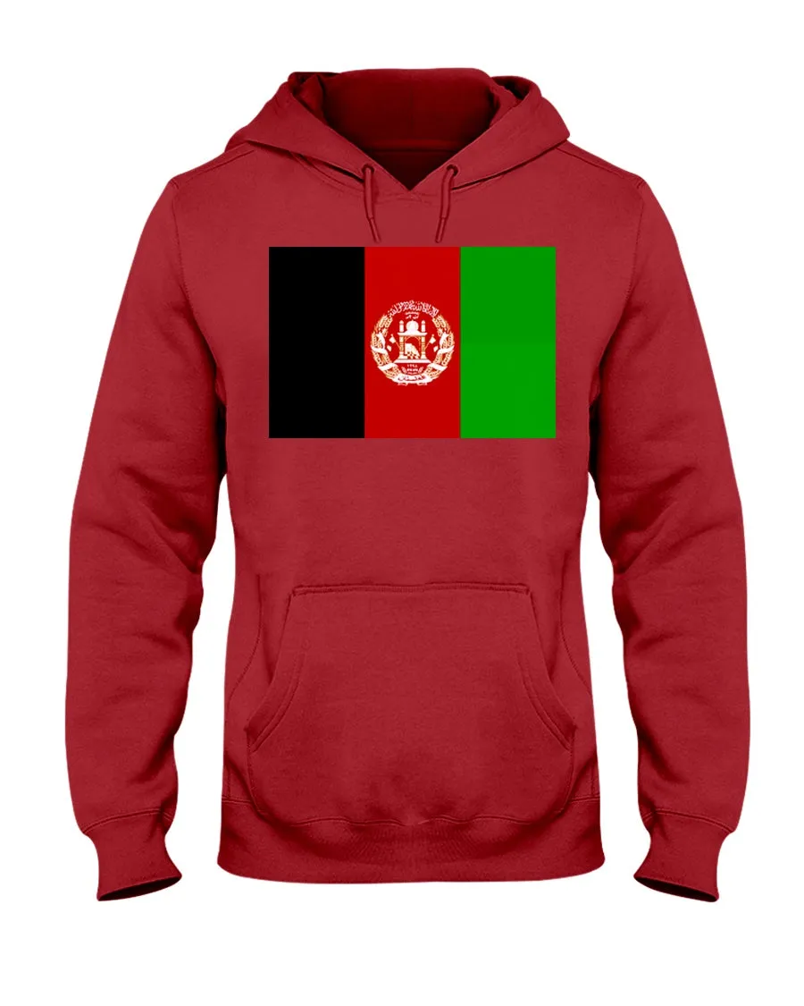 Afghanistan Flag Jerzees Cotton Blend Hoodie