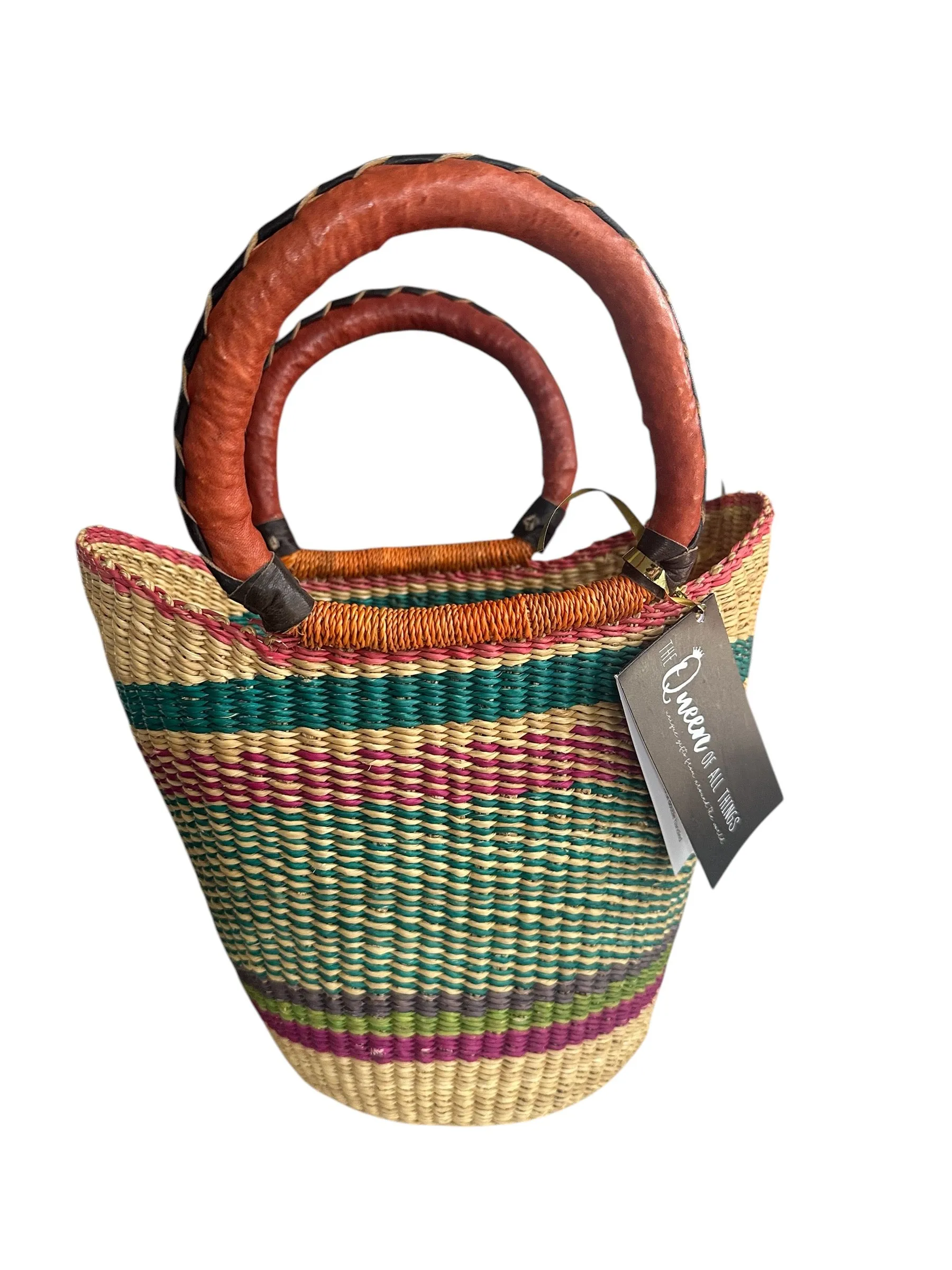 African Basket ‘Ebony Weave’ #002