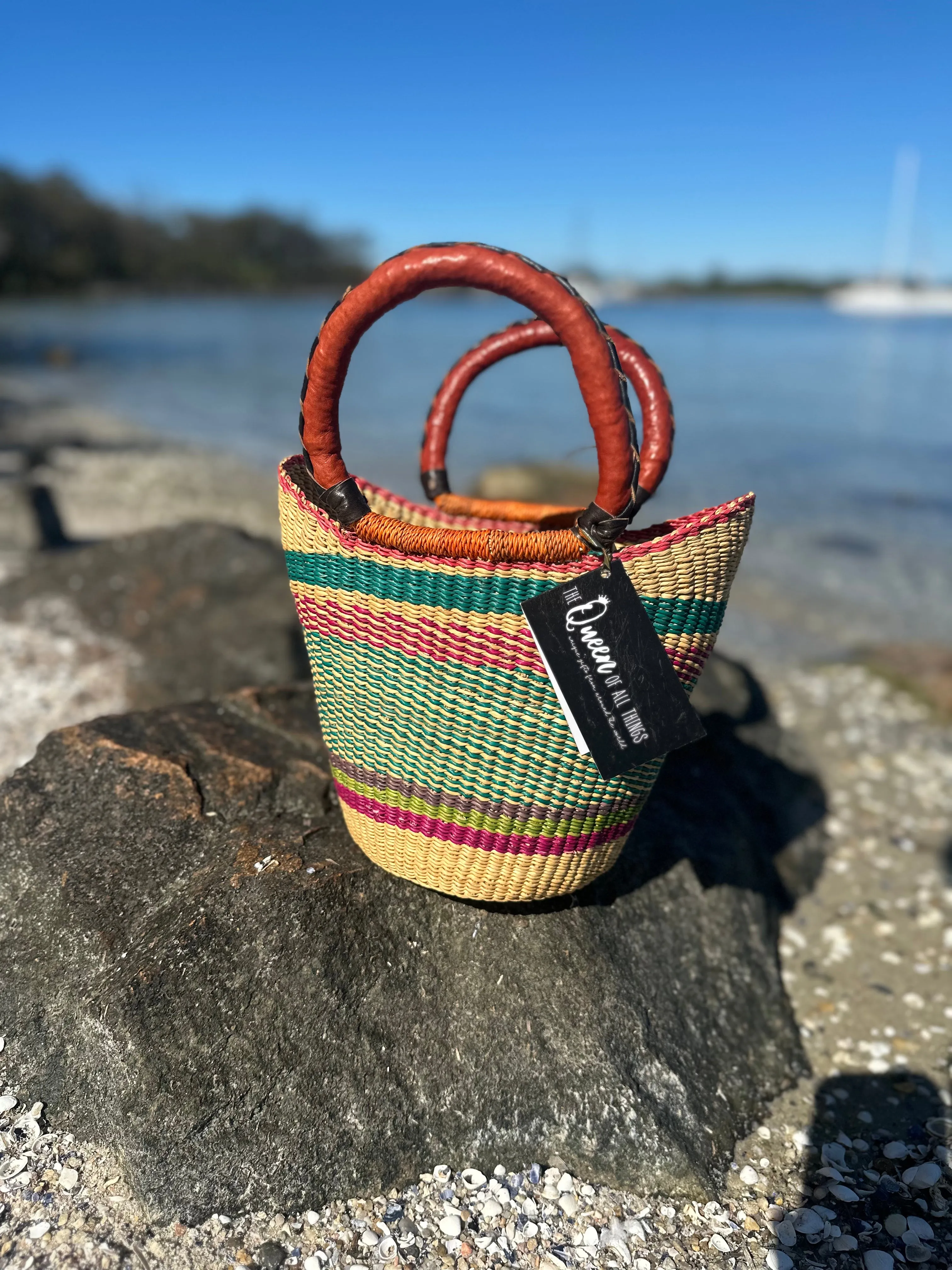 African Basket ‘Ebony Weave’ #002
