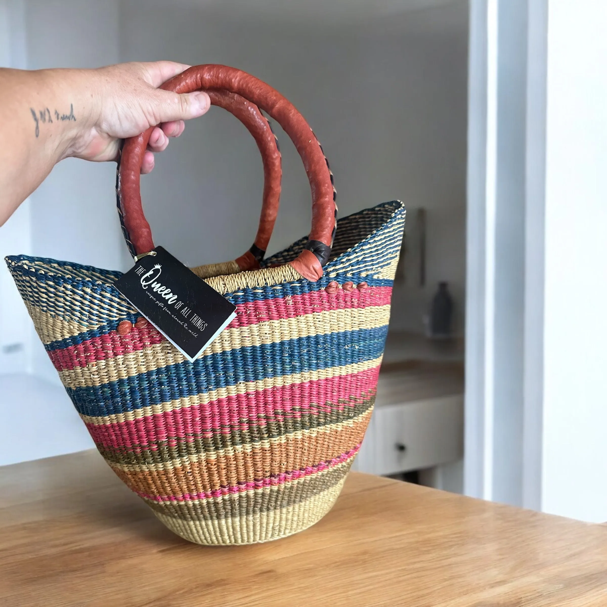 African Basket ‘Pink Sands’ #008