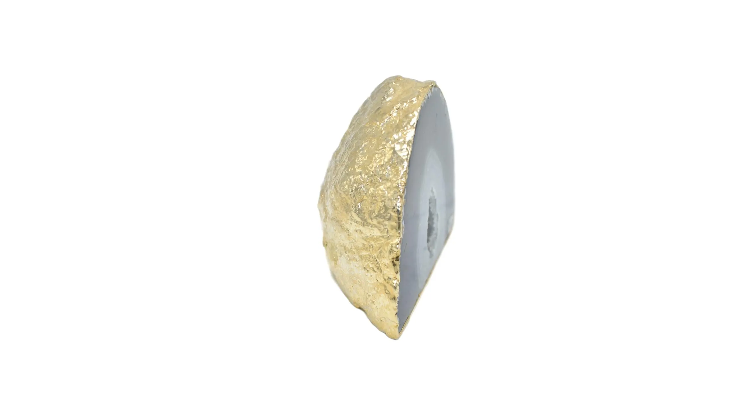Agate Geodes with Electroplating