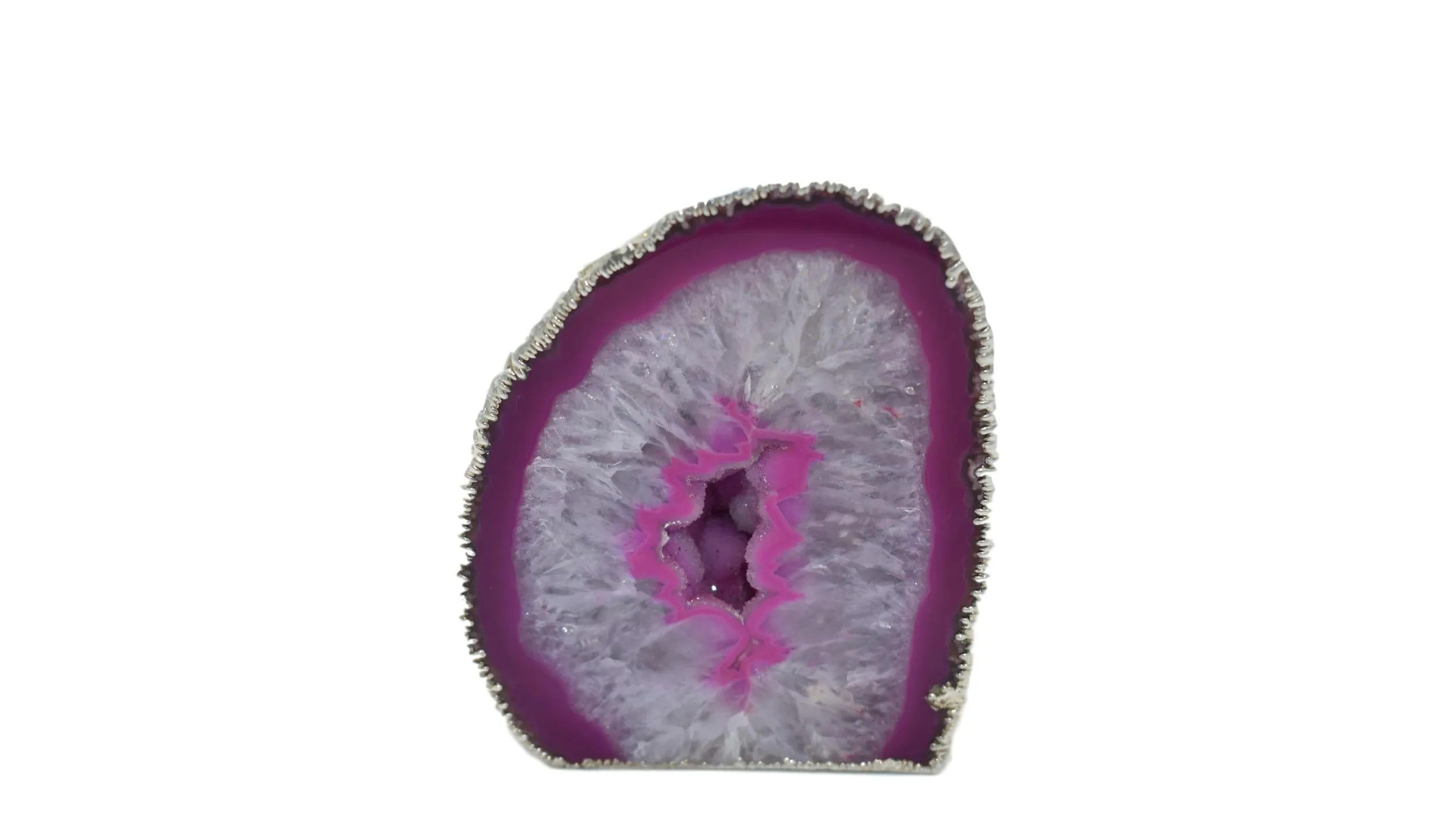 Agate Geodes with Electroplating