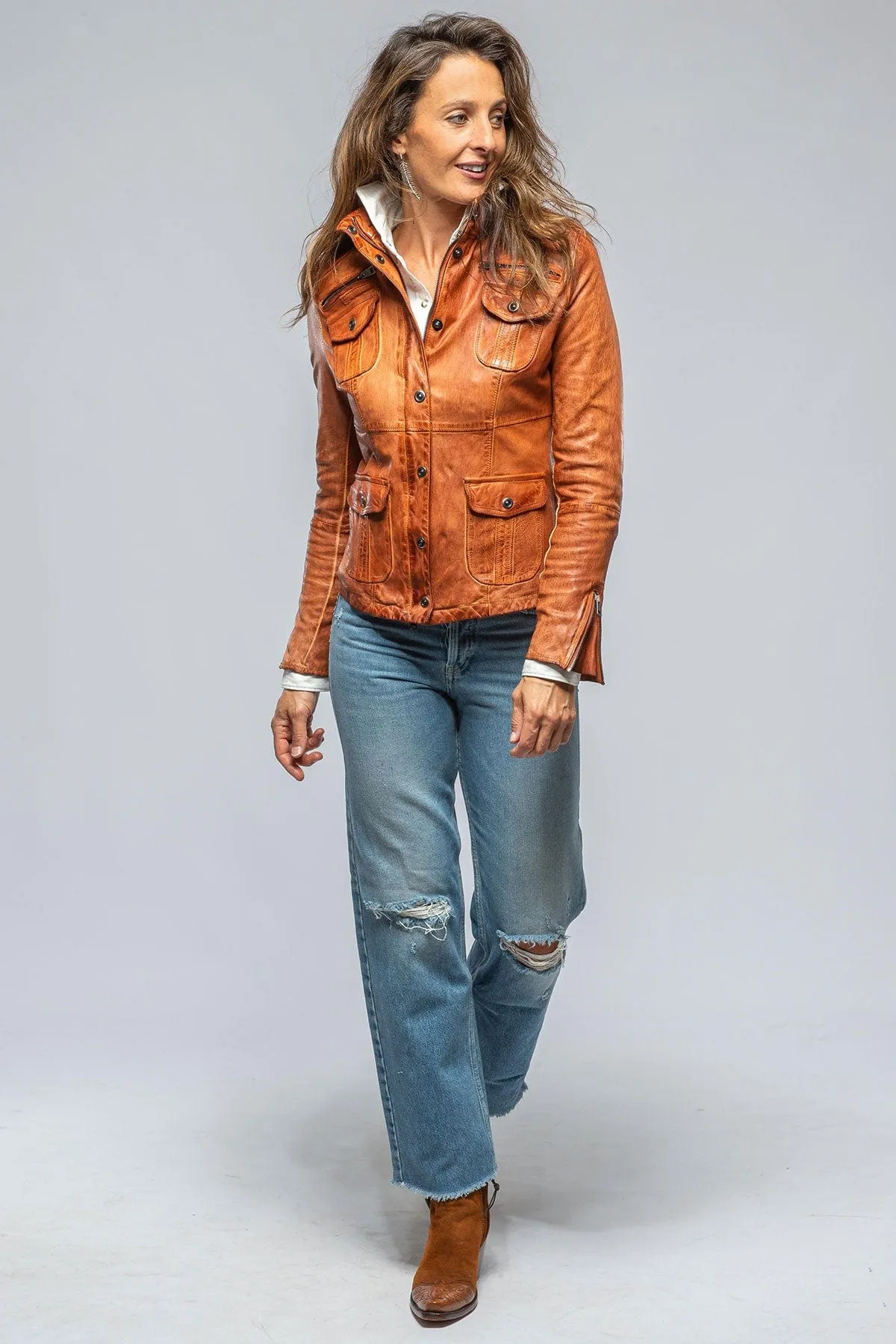 Agave Stonewash 4 Pckt Jkt In Sienna