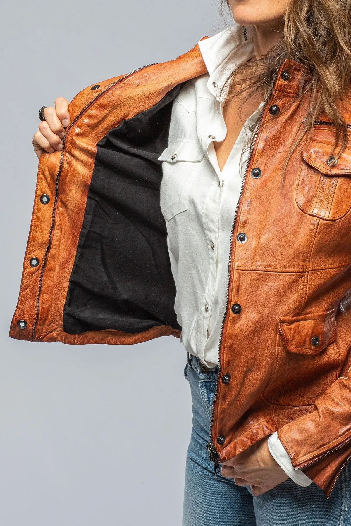 Agave Stonewash 4 Pckt Jkt In Sienna