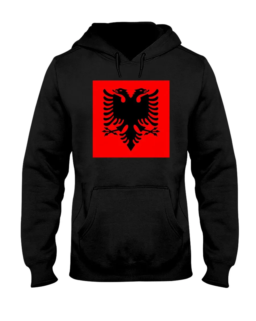 Albania Flag Jerzees  Hoodie