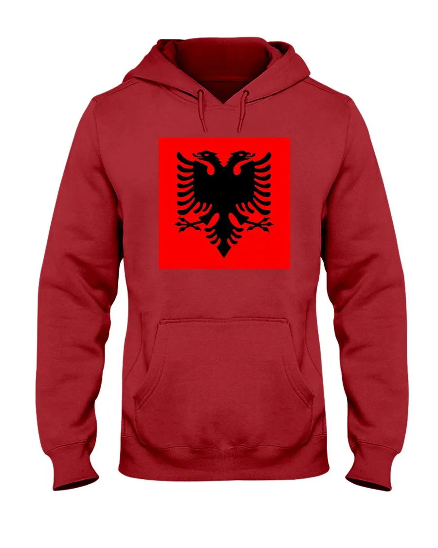 Albania Flag Jerzees  Hoodie