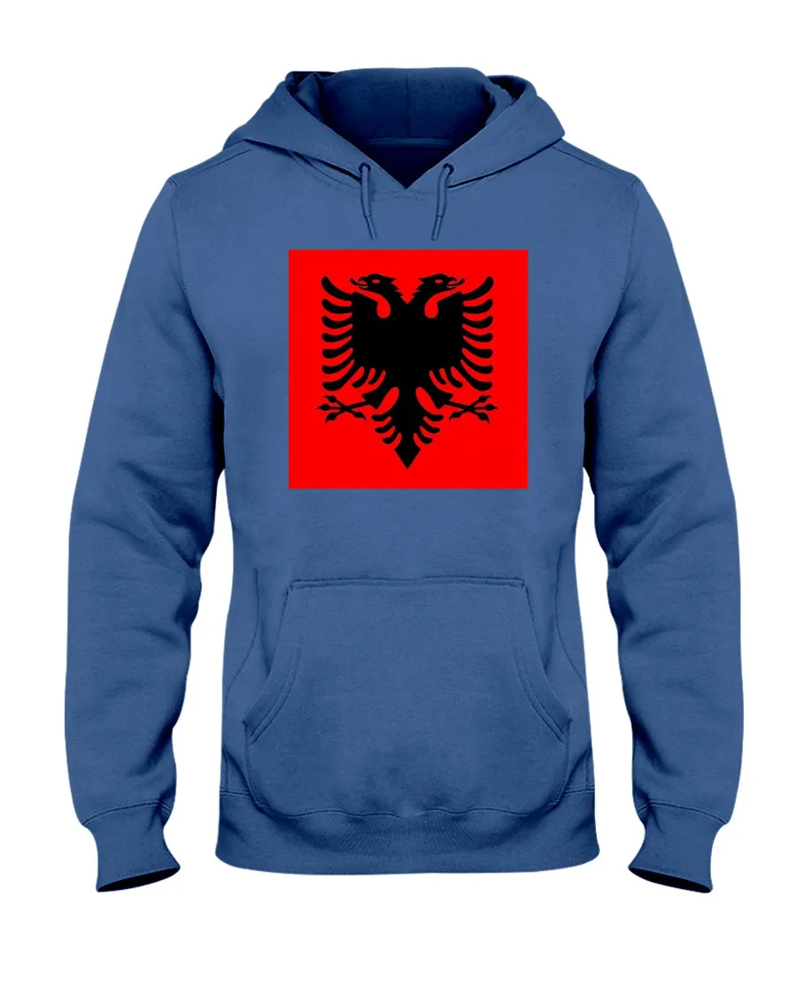 Albania Flag Jerzees  Hoodie