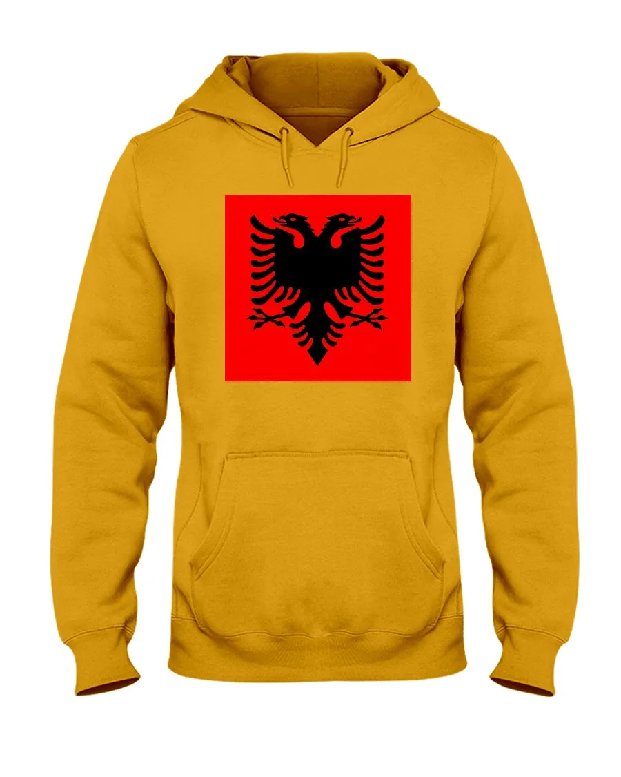 Albania Flag Jerzees  Hoodie