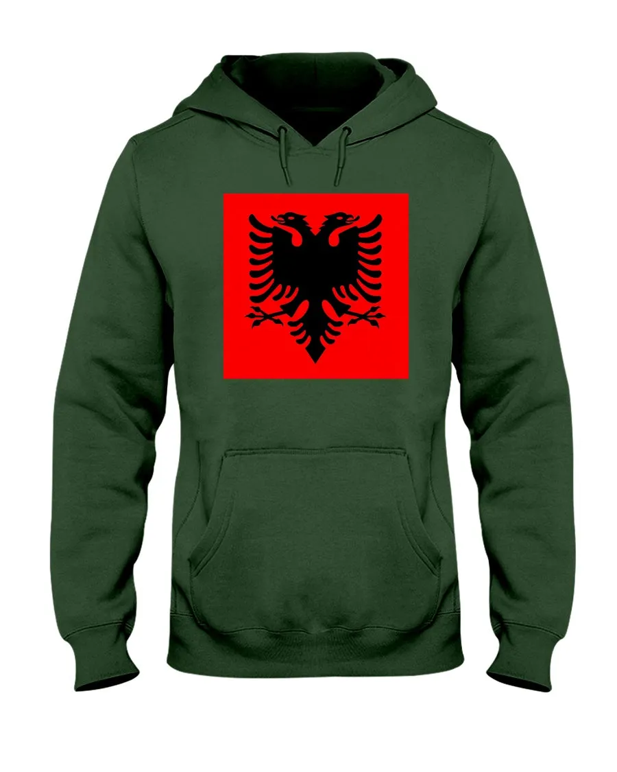 Albania Flag Jerzees  Hoodie