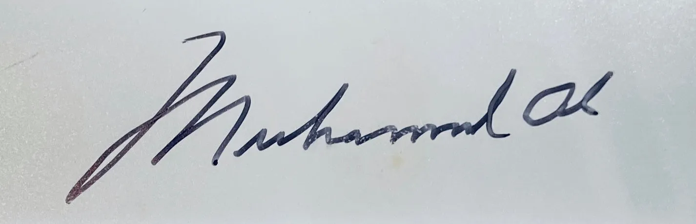 ALI - FRAZIER III - HAND SIGNED NEIL LIEFER AND MUHAMMAD ALI