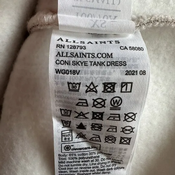 ALLSAINTS Coni Skye Tank Dress in Mist Green