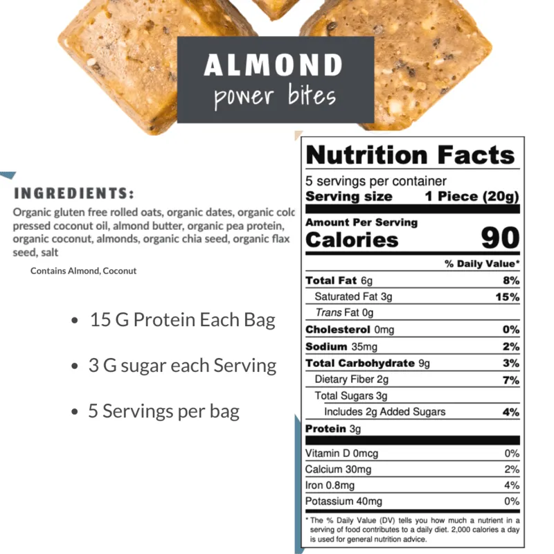 Almond Protein Bites