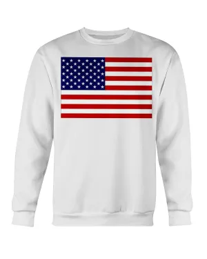 American Flag Gildan Crewneck Sweatshirt