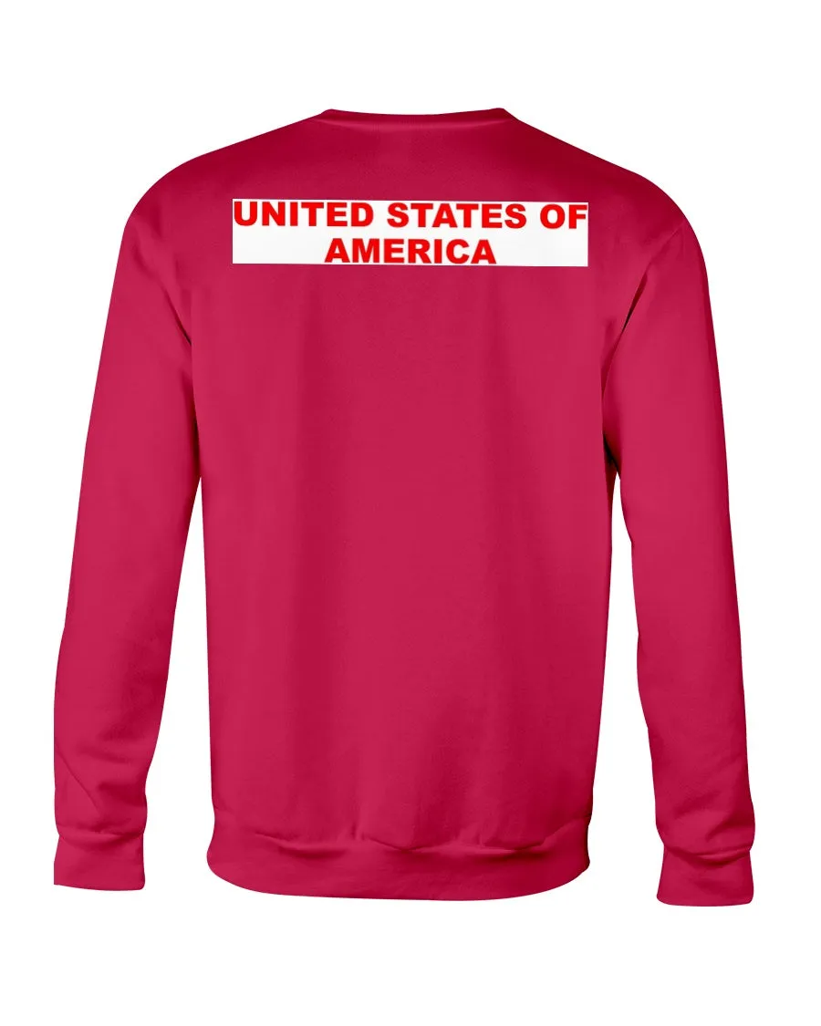 American Flag Gildan Crewneck Sweatshirt