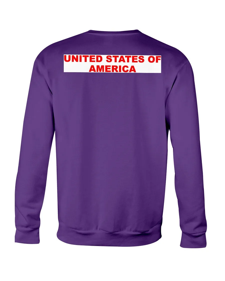 American Flag Gildan Crewneck Sweatshirt